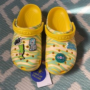NWT crocs light up ronenglish collab